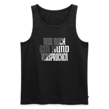 lustiger spruch geschenk boxer welpe lustig tier - Männer Premium Bio Tank Top - Schwarz - Vorne - Michal (187cm)