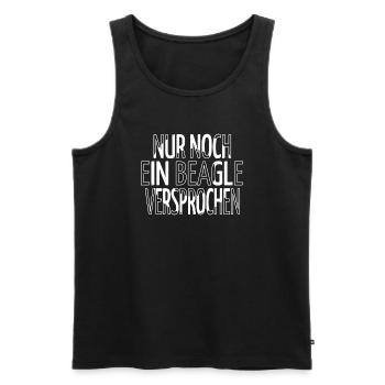 welpe hundefreund pfote weihnachten spruch boxer - Männer Premium Bio Tank Top - Schwarz - Vorne - Michal (187cm)