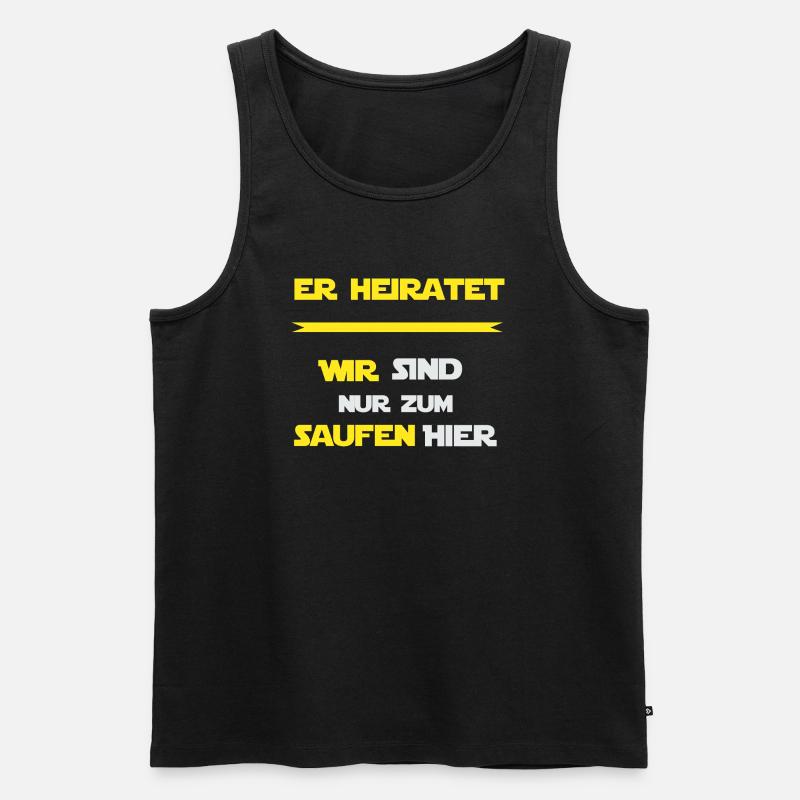 Junggesellenabschied - Männer Premium Bio Tank Top - Schwarz