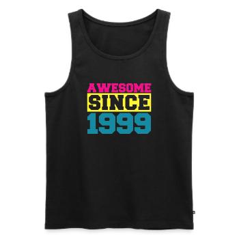 Awesome since 1999. Funny gift men women birthday - Débardeur bio Premium Homme - noir - Devant - Michal (187cm)
