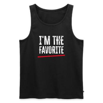 I'm The Favorite - Funny Gift - Men's Premium Organic Tank Top - black - Front - AI Model Male 178 light (178cm)