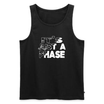 Statement astrophysics astrology jokes Christmas - Men's Premium Organic Tank Top - black - Front - Michal (187cm)