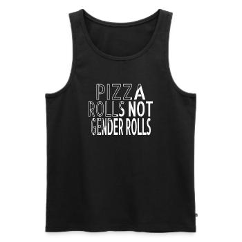 antiracism cats love support your local woman - Männer Premium Bio Tank Top - Schwarz - Vorne - Michal (187cm)