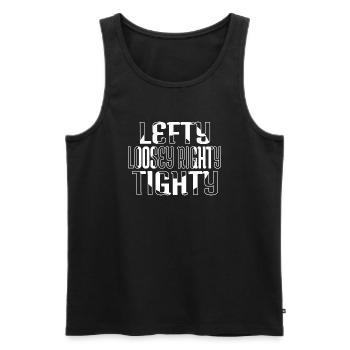 gift fun automotive mechanic t shirt - Männer Premium Bio Tank Top - Schwarz - Vorne - AI Model Male 178 light (178cm)