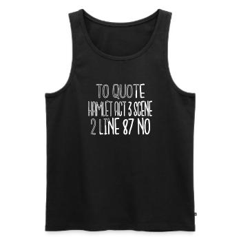 school feminine book dragon a time present idea - Men's Premium Organic Tank Top - black - Front - Michal (187cm)