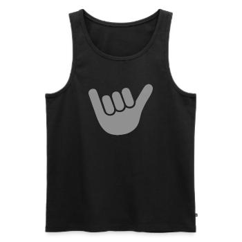 It's all easy - Men's Premium Organic Tank Top - black - Front - AI Model Male 178 light (178cm)