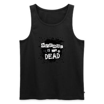 Grunge is not dead - Débardeur bio Premium Homme - noir - Devant - AI Model Male 178 light (178cm)