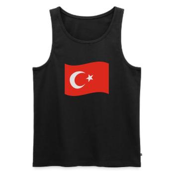 Türkei - Männer Premium Bio Tank Top - Schwarz - Vorne - AI Model Male 178 light (178cm)