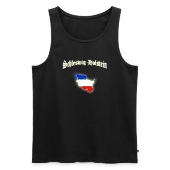 Schleswig-Holstein - Männer Premium Bio Tank Top - Schwarz - Vorne - AI Model Male 178 light (178cm)