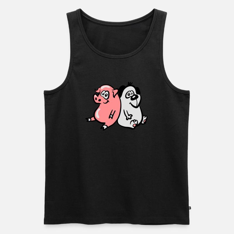 Schweinehund 3 - Männer Premium Bio Tank Top - Schwarz