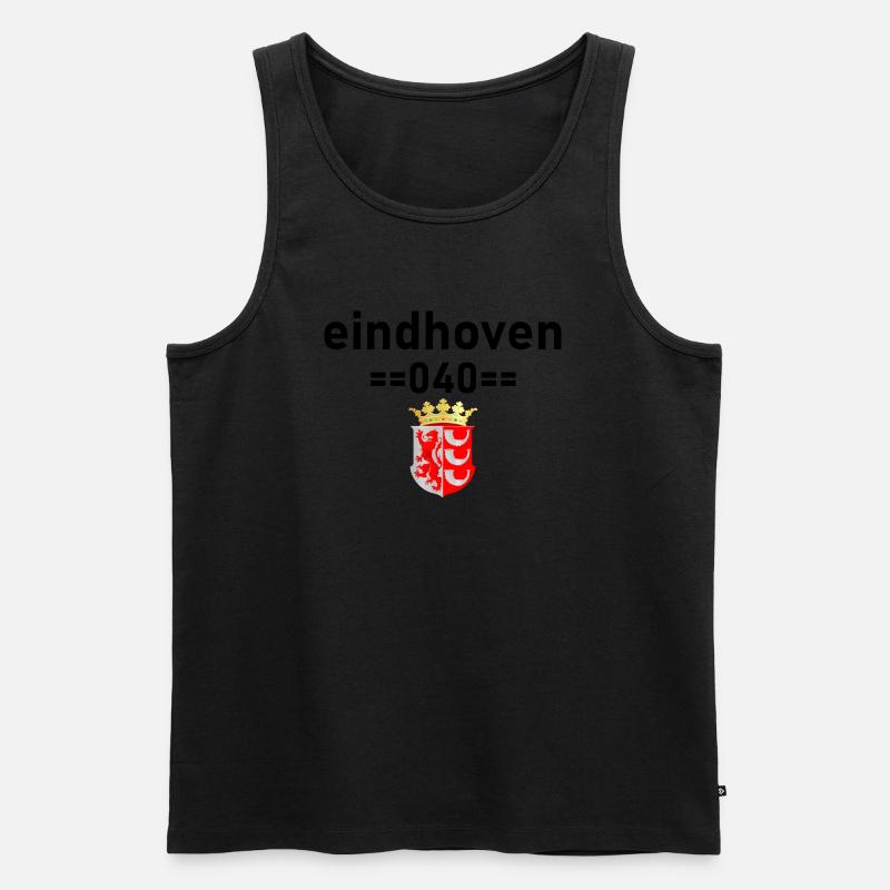 eindhoven 040mit waffe eindhoven - Männer Premium Bio Tank Top - Schwarz