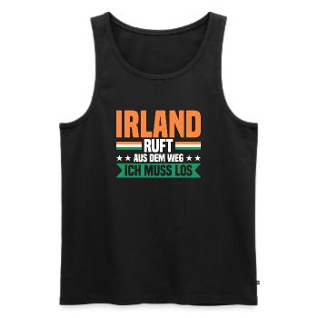 Dublin Irländer Irland Geschenk - Männer Premium Bio Tank Top - Schwarz - Vorne - Michal (187cm)