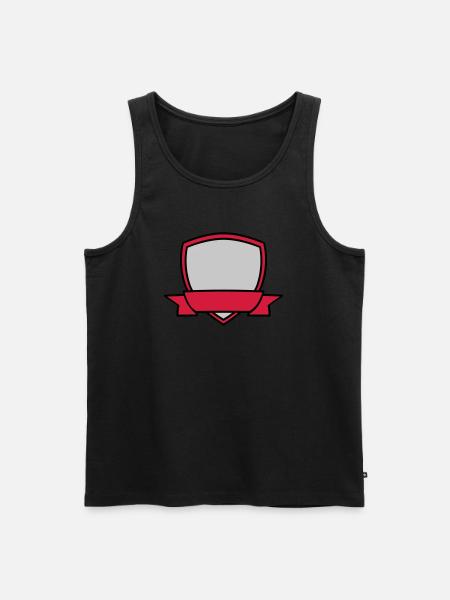 Shield Banner Empty - Men's Premium Organic Tank Top - black