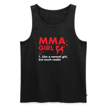 Sport Girl Definition MMA - Männer Premium Bio Tank Top - Schwarz - Vorne - Michal (187cm)