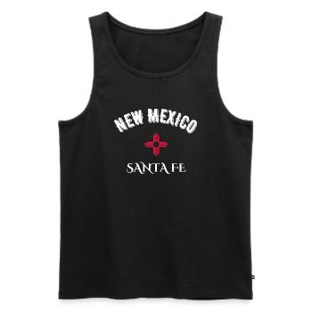 new mexico santa fe - Débardeur bio Premium Homme - noir - Devant - AI Model Male 178 light (178cm)