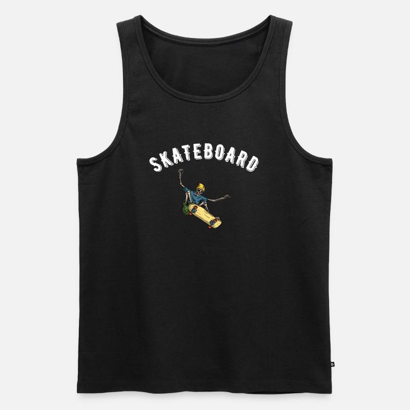 Skateboard - Männer Premium Bio Tank Top - Schwarz