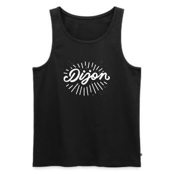 Dijon - Débardeur bio Premium Homme - noir - Devant - Michal (187cm)