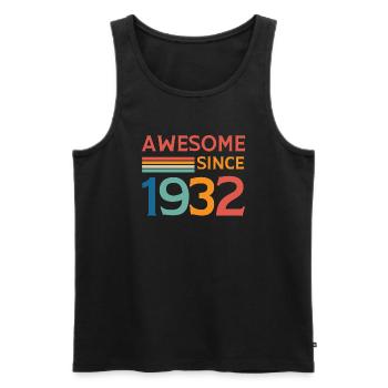 Großartig seit 1932 - Männer Premium Bio Tank Top - Schwarz - Vorne - Michal (187cm)