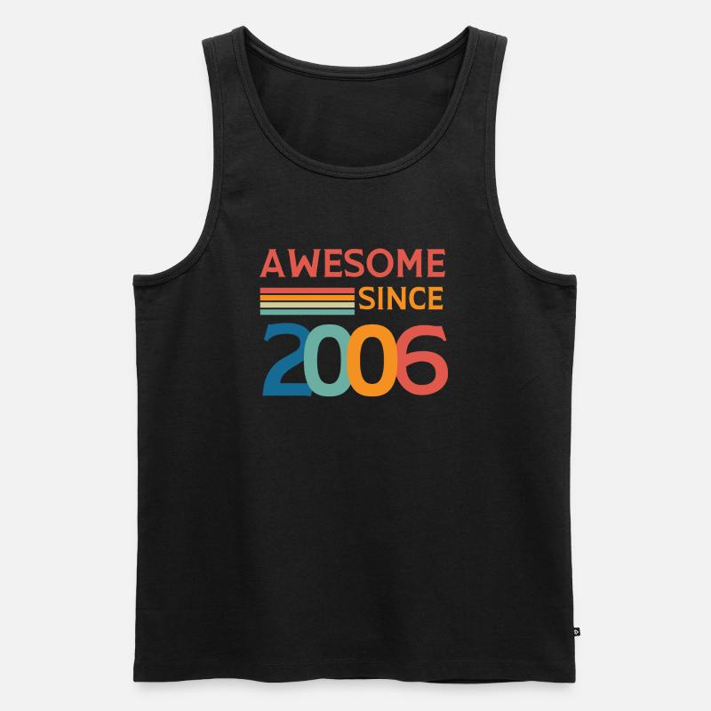 Großartig seit 2006 - Männer Premium Bio Tank Top - Schwarz