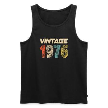 Vintage 1976 Retro - Best-seller - Débardeur bio Premium Homme - noir - Devant - Michal (187cm)