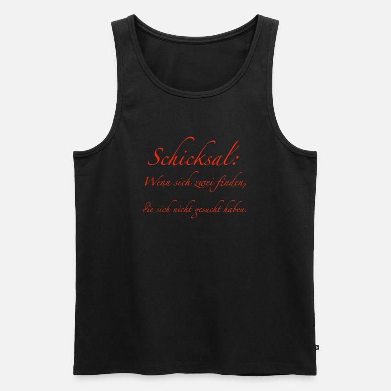 Schicksal - Männer Premium Bio Tank Top - Schwarz