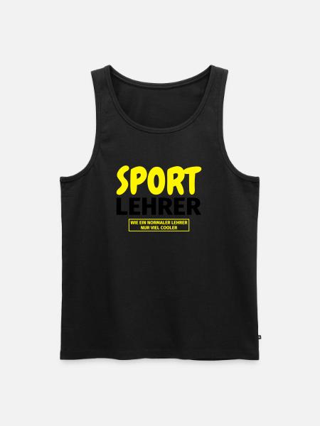 Sportlehrer Geschenk - Männer Premium Bio Tank Top - Schwarz