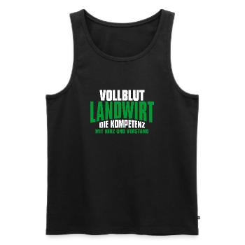 Landwirt Landwirte Bauer Geburtstag Geschenk - Männer Premium Bio Tank Top - Schwarz - Vorne - AI Model Male 178 light (178cm)