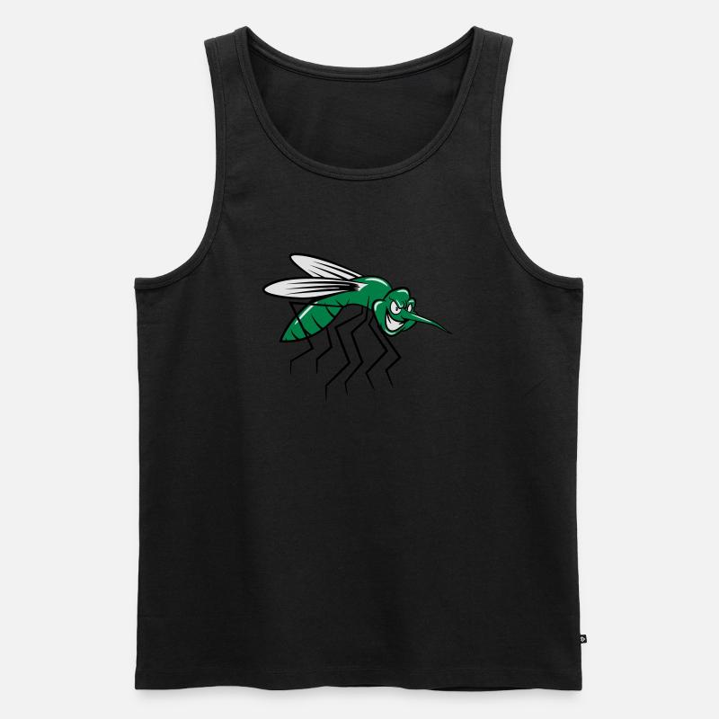 Mücke witzig comic - Männer Premium Bio Tank Top - Schwarz