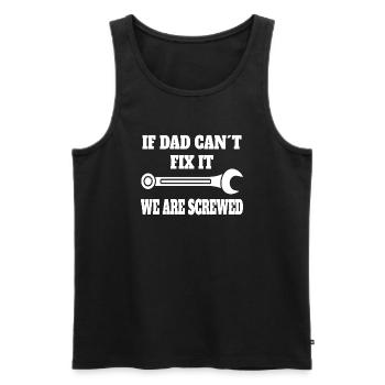 Craftsman Dad Father Mechanic Dad Craft - Men's Premium Organic Tank Top - black - Front - Michal (187cm)