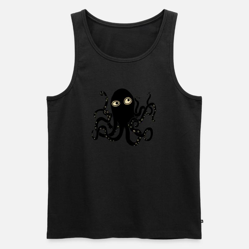 Kraken - Männer Premium Bio Tank Top - Schwarz