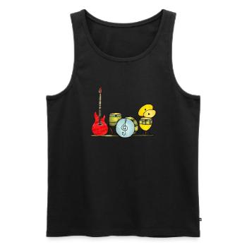 Musical instruments - Men's Premium Organic Tank Top - black - Front - Michal (187cm)