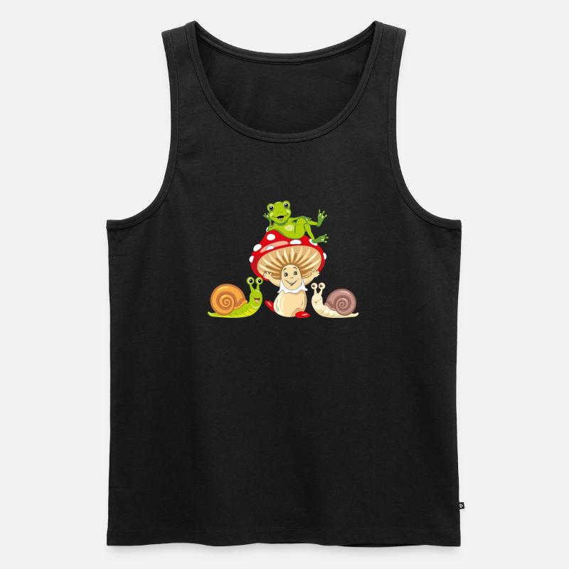 Beste Waldfreunde - Männer Premium Bio Tank Top - Schwarz