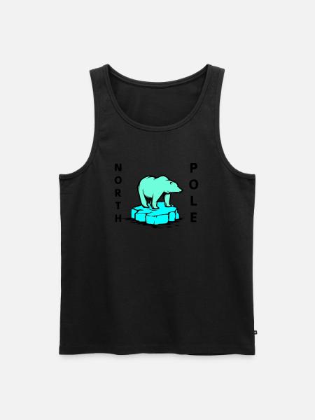 eisbär north pole - Männer Premium Bio Tank Top - Schwarz