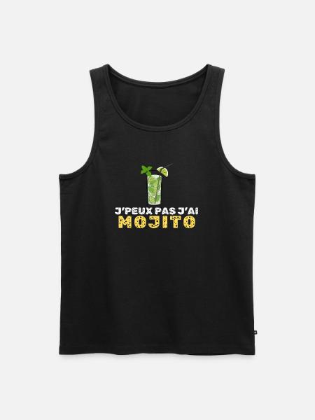 Je peux pas mojito - Débardeur bio Premium Homme - noir