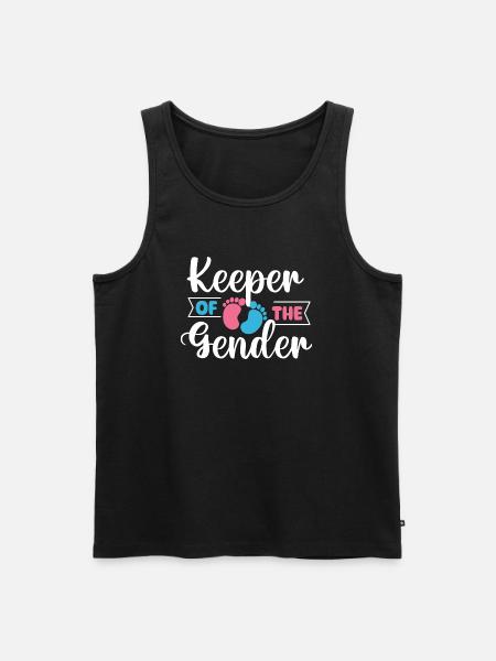 Hüter des Geschlechts - Enthüllungsparty-Highlight - Männer Premium Bio Tank Top - Schwarz