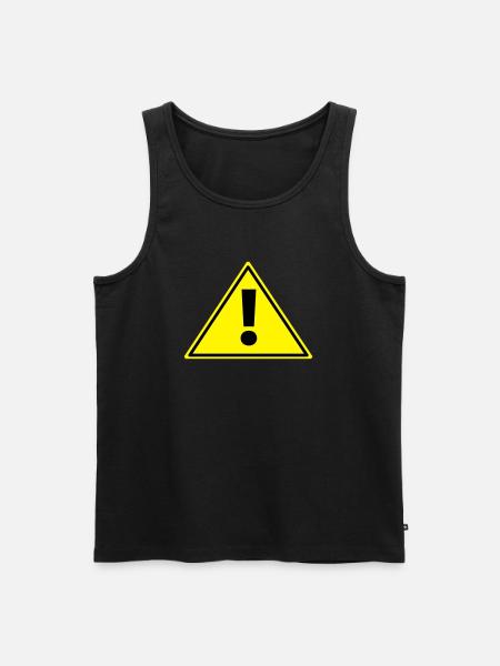 Note - Men's Premium Organic Tank Top - black