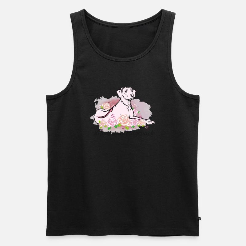 Rhodesian Ridgeback - Männer Premium Bio Tank Top - Schwarz