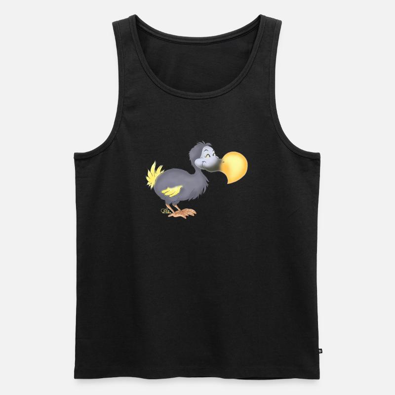 Dropsiger Dodo - Männer Premium Bio Tank Top - Schwarz