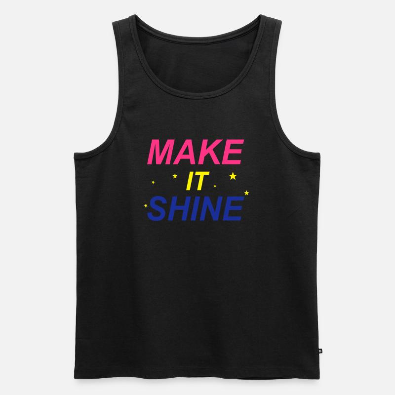 Make It Shine - Männer Premium Bio Tank Top - Schwarz