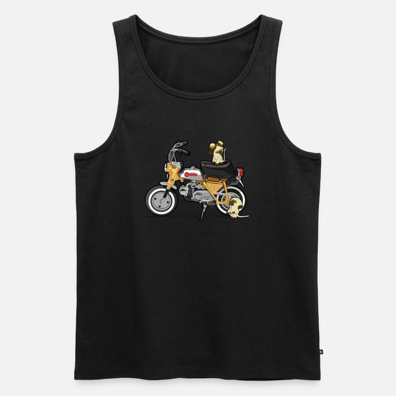Affe - Männer Premium Bio Tank Top - Schwarz