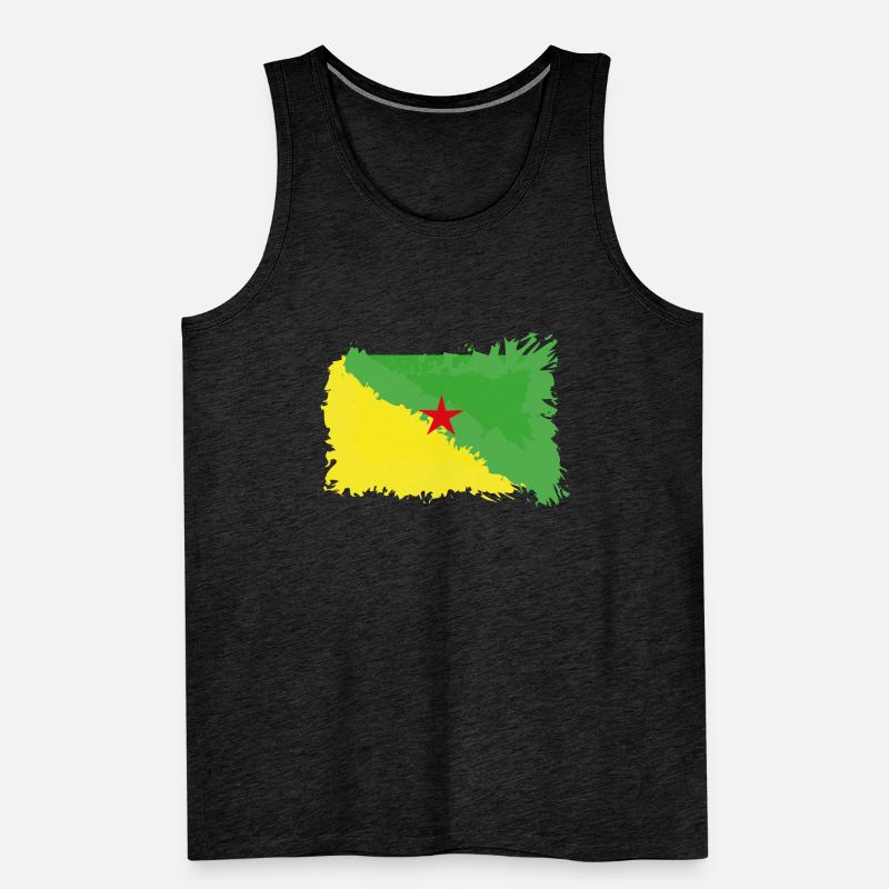 Drapeau Guyane Débardeur bio Premium Homme
