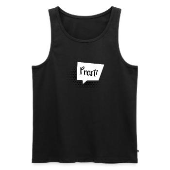 Prost Sprechblase - Männer Premium Bio Tank Top - Schwarz - Vorne - Michal (187cm)