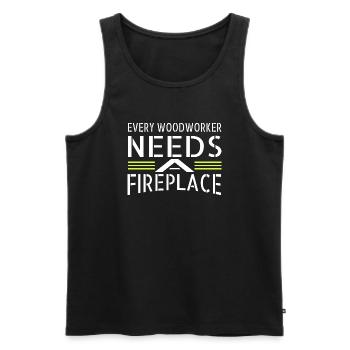 arboriculture birthday gift statement - Men's Premium Organic Tank Top - black - Front - AI Model Male 178 light (178cm)