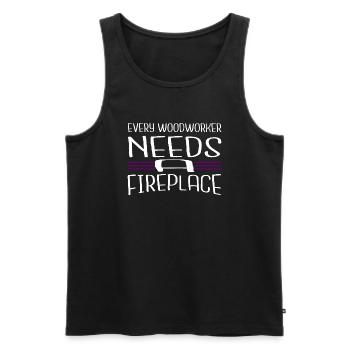 carpenter funny tshirts john carpenter tshirts - Men's Premium Organic Tank Top - black - Front - AI Model Male 178 light (178cm)