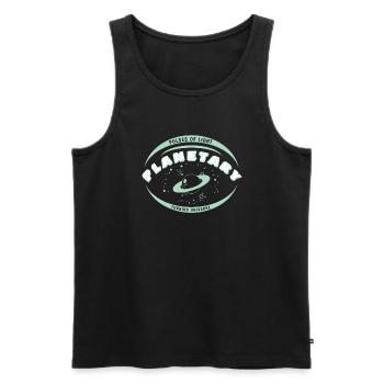 Planetary Life - Planetary - Men's Premium Organic Tank Top - black - Front - AI Model Male 178 light (178cm)