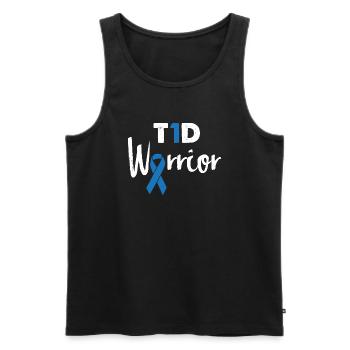 Type 1 Diabetes Warrior Diabetic Blodd Sugar - Débardeur bio Premium Homme - noir - Devant - Michal (187cm)