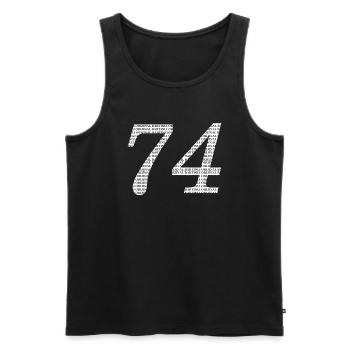 Bartın - Männer Premium Bio Tank Top - Schwarz - Vorne - AI Model Male 178 light (178cm)