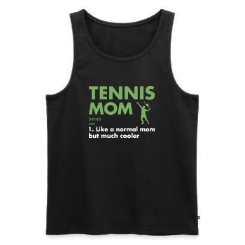 Sport Mom Definition Tennis - Männer Premium Bio Tank Top - Schwarz - Vorne - Michal (187cm)
