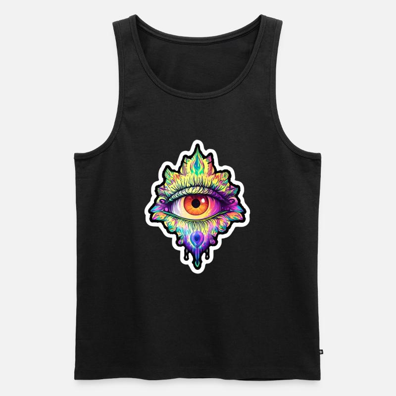 Third Eye - Männer Premium Bio Tank Top - Schwarz