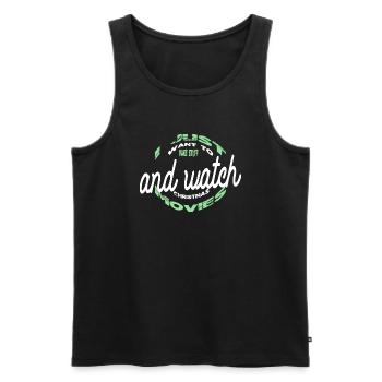 Statement Bakers Motto Funny Gym Baker Appeal - Men's Premium Organic Tank Top - black - Front - Michal (187cm)